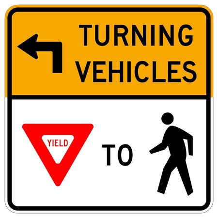 Sign Solutions Usa 30 in Height, 30 in Width, Aluminum, Square DUS08HWT3030R10-15L